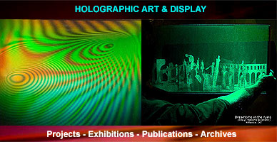 Holographic art and design - productions by Al Razutis