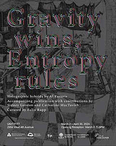 click to enlarge Gravity wins Entropy Rules exhibition poster