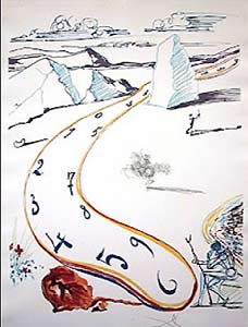 Melting Spacetime by Salvador Dali, 1975-1976