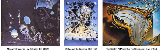 Post war panel of paintings  by Salvador Dali  - click to enlarge