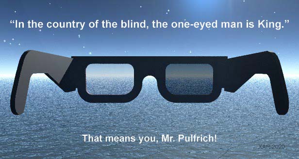 pulfrich glasses graphic by Al Razutis