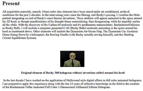 Buckminster Fuller rotating head film on mark Diamond's web site -- click to enlarge