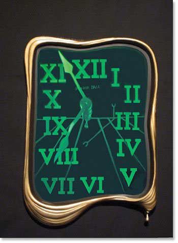 Dali 'Melting Clock' hologram by Selwyn Lissack - the topic of this section being analyzed