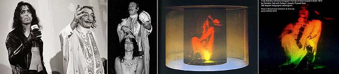 click for section on Alice Cooper's Brain by Salvador Dali multiplex hologram