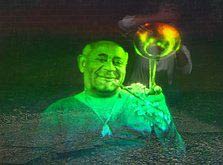 Dizzy Gillespie multiplex hologram credited to Mark Diamond