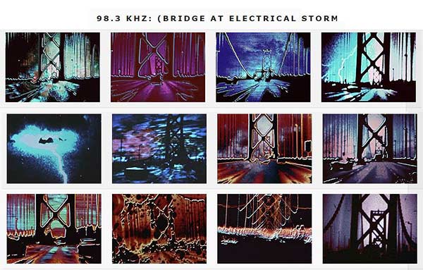 page on 98.3 KHz: (Bridge at electrical storm by Al Razutis