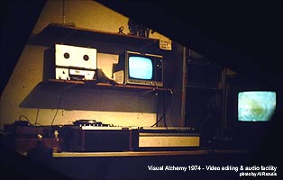 Click enlarge VISUAL ALCHEMY STUDIO 1974 - video editing facilities