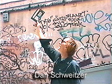 You Tube clip of Dan Schweitzer and his holographic art shot in LA - West Coast Artists in Light by Al Razutis