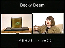 You Tube clip of Rebecca Deem  interview and showing her works  - West Coast Artists in Light by Al Razutis