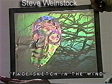 You Tube clip of Steve Weinstock with art and exhibition - West Coast Artists in Light by Al Razutis