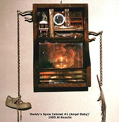 click/enlarge Daddy's Spice Cabinet #1 (Angel Baby) 1985 by Al Razutis