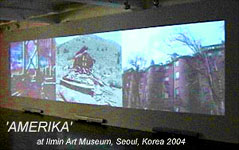 click for VIDEO - Ilmin Museum of Art installation of AMERIKA