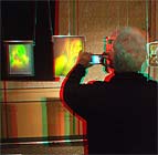 Al Razutis holographic art and displays in 3D Gallery at National Stereoscopic Association 3D-Con 2012 in Costa Mesa, California - click/enlarge in separate window