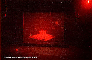 click /enlarge - 1973 hologram by Al Razutis at Visual Alchemy 