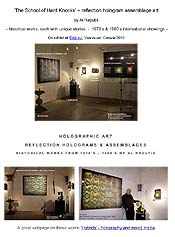 PDF poster - Exhibit 1 - School of Hard Knocks - Reflection holograms by Al Razutis