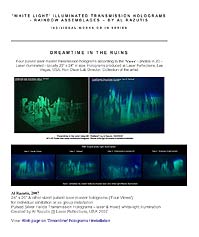 PDF poster - Exhibit 3 - Dreamtime in the ruins  - White light transmission holograms by Al Razutis