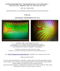 PDF poster - Exhibit 4 - Interferometric transmission holograms by Al Razutis