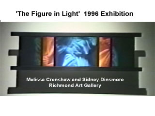 The Figure in Light 1996 holographic art exhibition by by Melissa Crenshaw and Sidney Dinsmore at Richmond Art Gallery Richmond BC Canada