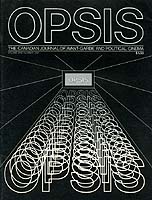 click to enlarge COVER FOR 'OPSIS' VOLUME ONE NUMBER 1 - 1983