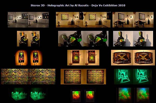 3D Stereo views of holographic art by Al Razutis - page